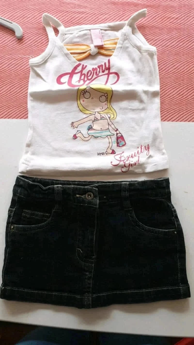 Saia jeans decote 4 anos – photo 2
